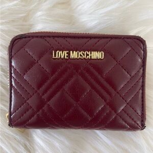 Love Moschino Quilted Compact Wallet